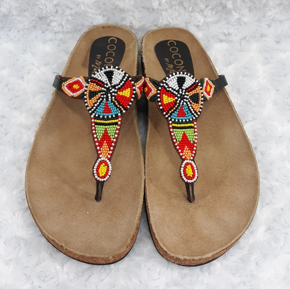 "Wild Child" Beaded Coconuts by Matisse Sandles